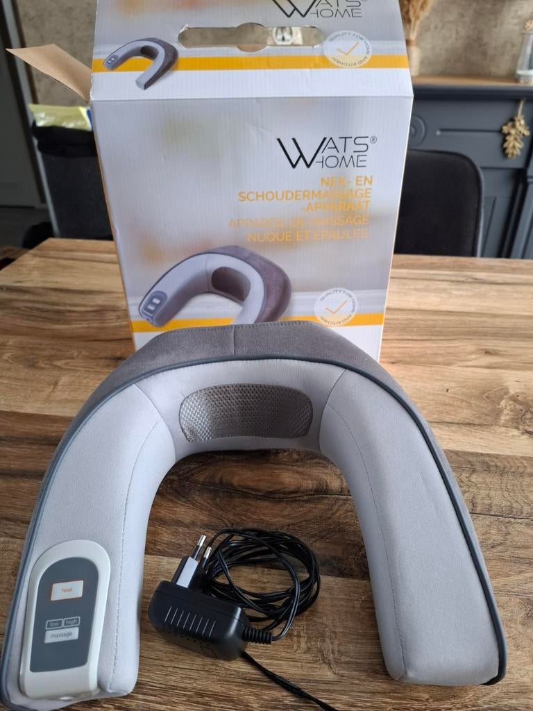 Wats Home Nek- en Schoudermassageapparaat met Warmte, Ophalen of Verzenden, Zo goed als nieuw, Apparaat