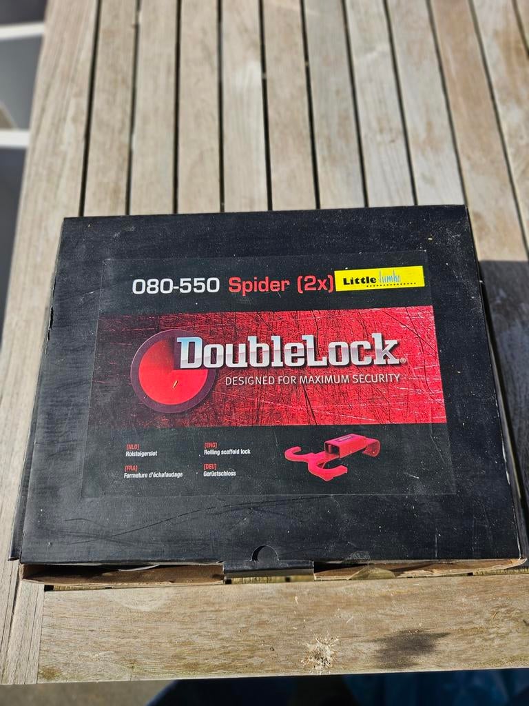 DoubleLock Spider 2x Steigerbuis slot - Maximale Beveiliging, Ophalen of Verzenden, Nieuw, Detector, Sensor of Melder, Overige soorten