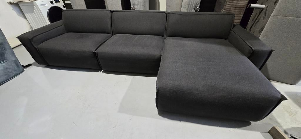 Umix Brooklyn Antraciet Hoekbank - Professioneel Gereinigd, Huis en Inrichting, Ophalen, Gebruikt, Hoekbank, 300 cm of meer