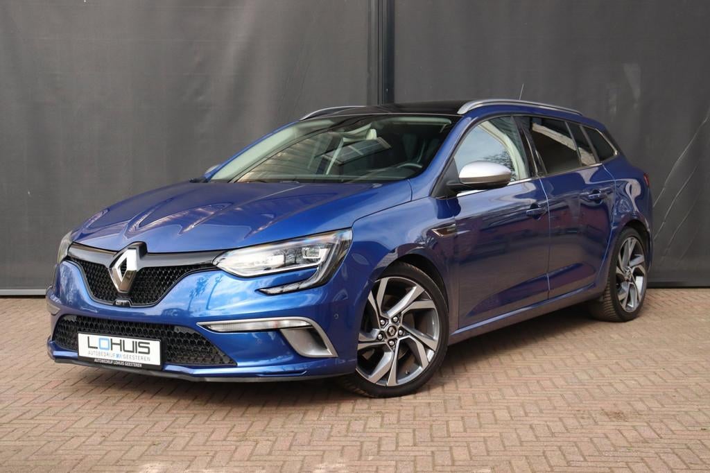 Renault Mégane Estate 1.6 TCe GT | R-LINK | AUTOMAAT |, Auto's, 1618 cc, Gebruikt, 4 cilinders, Blauw