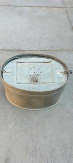 Vintage Zinken Visemmer / Aasemmer met Binnenbak, Ophalen