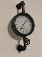 Metalen klok, Ophalen of Verzenden, Zo goed als nieuw, Wandklok