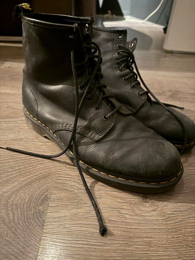 Vintage Dr. Martens 45 - Zonde om weg te doen!, Kleding | Heren, Schoenen, Ophalen of Verzenden, Gedragen, Zwart, Boots