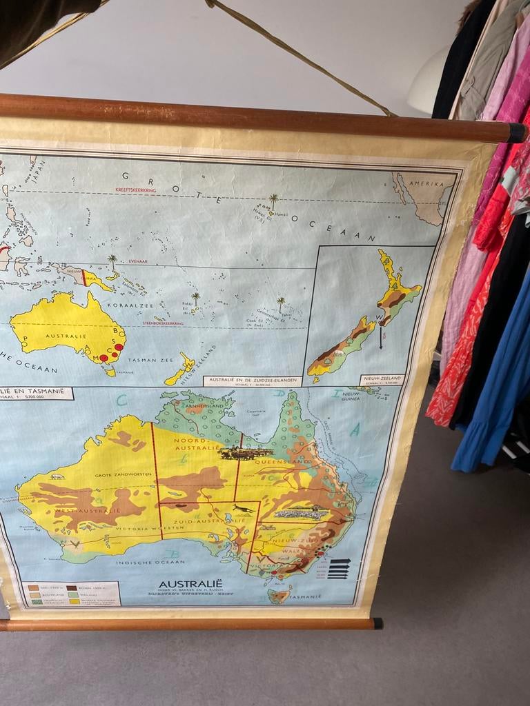 Oude landkaart australie, Ophalen, Aardrijkskunde