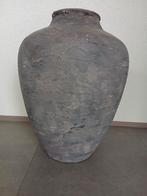 Vaas/Kruik/Taupe kleur, Huis en Inrichting, Woonaccessoires | Vazen, Ophalen, Steen, Overige kleuren, Zo goed als nieuw