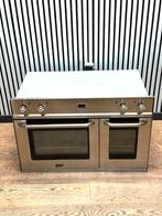 Luxe Boretti Inbouwoven RVS met dubbele oven 90 cm, Hete lucht, Fornello Esperta, Ophalen of Verzenden, Zo goed als nieuw
