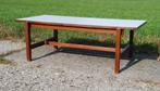 Pastoe TH08 salontafel met omkeerbaar blad, Ophalen, Teakhout, Gebruikt, 100 tot 150 cm