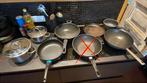 Diverse pannen: pannenkoek, bak, kook en steelpan, Ophalen, Gebruikt, Overige materialen, Pannenset