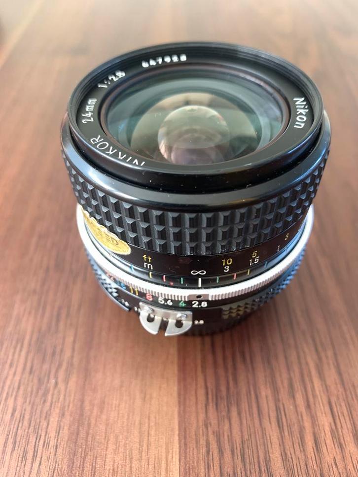 Nikon Nikkor 24mm f2.8 AI groothoeklens, Audio, Tv en Foto, Fotografie | Lenzen en Objectieven, Zo goed als nieuw, Groothoeklens