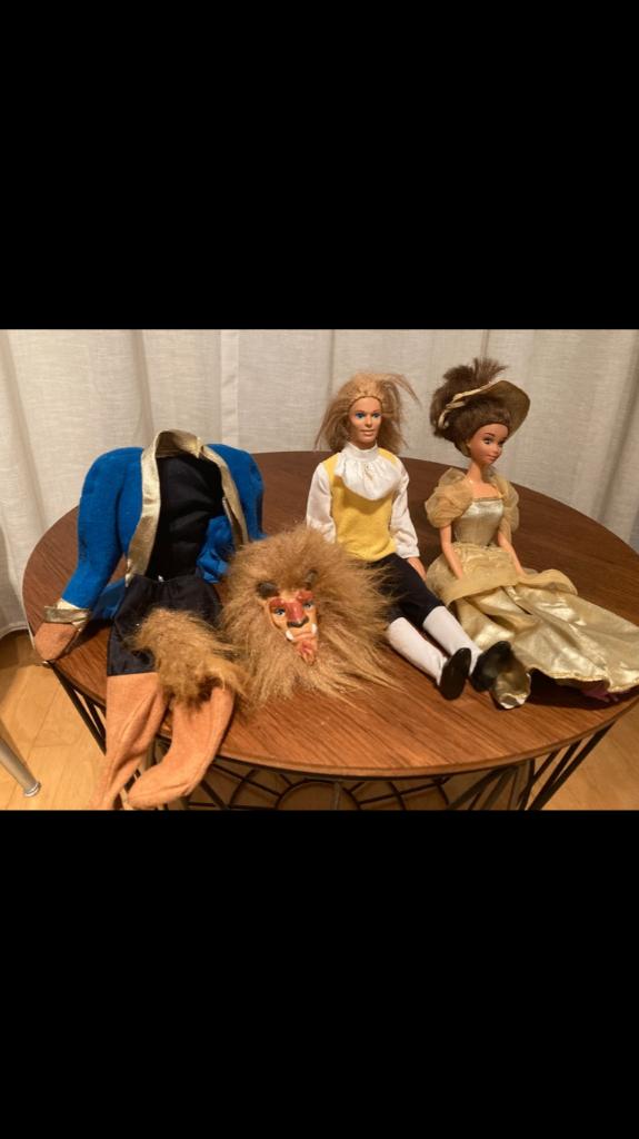 Belle en het Beest poppen Disney, Verzamelen, Speelgoed, Ophalen of Verzenden, Gebruikt