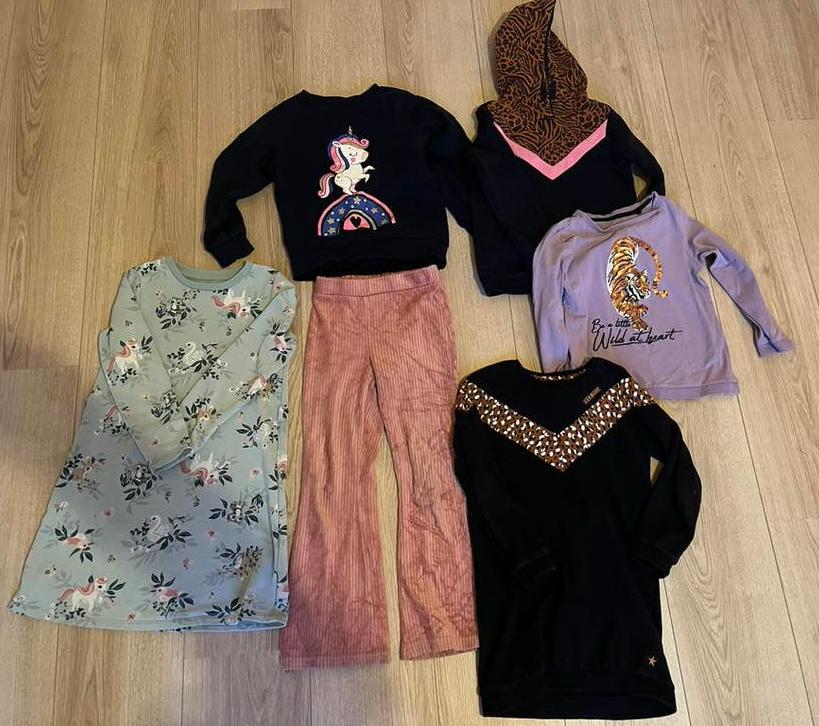 Pakket meisje 110-116 herfst winter, Kinderen en Baby's, Ophalen of Verzenden, Zo goed als nieuw, Meisje, Jurk of Rok