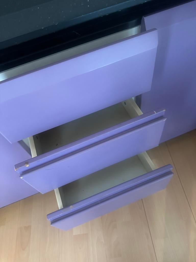 Dressoir met lades en deuren, Ophalen, Gebruikt, 100 tot 150 cm, Met lade(s)