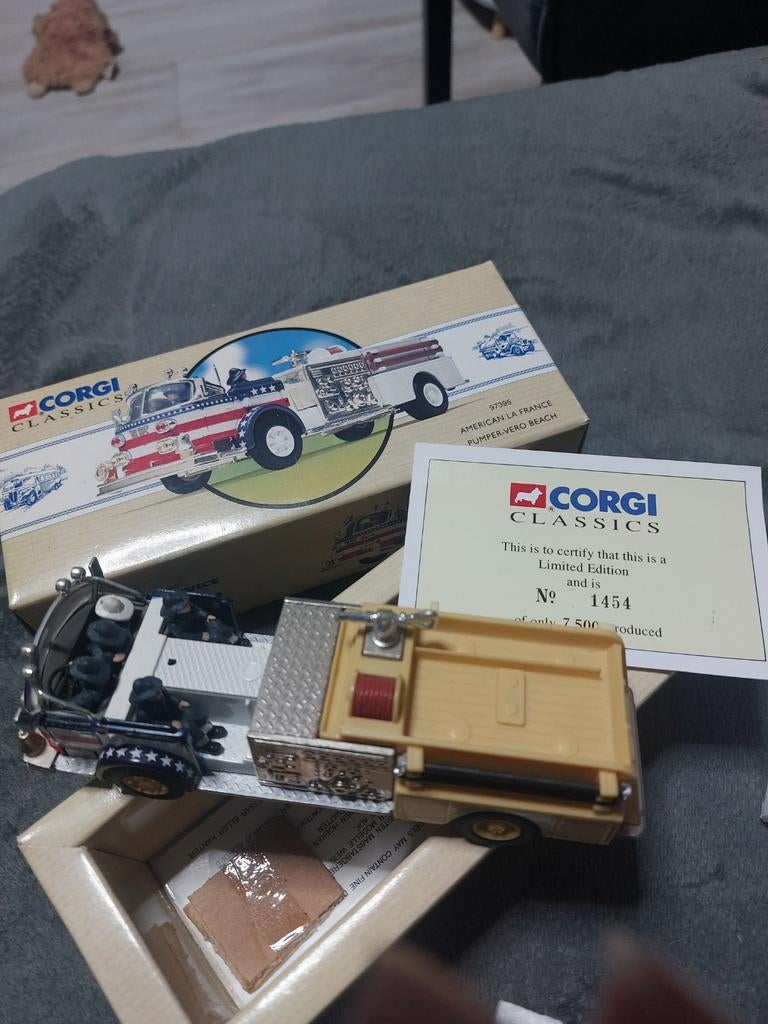 Corgi Classics American LaFrance Pumper Vred Brandweerwagen, Ophalen of Verzenden
