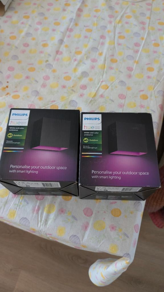 2x Philips Hue Resonate Downward, Waterbestendig, Minder dan 50 watt, Wandlamp, Ophalen of Verzenden
