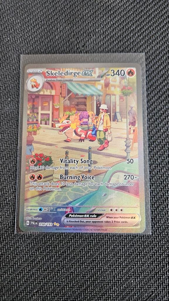 Skeledirge ex 258/193 - Pokémon Scarlet & Violet, Ophalen of Verzenden, Zo goed als nieuw, Losse kaart