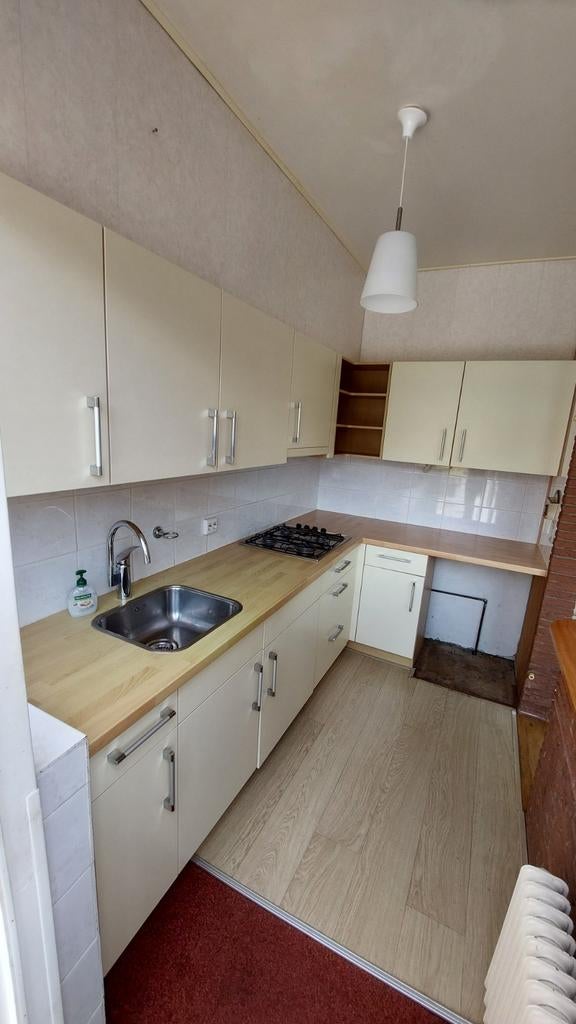 Inbouw keuken gratis op te halen, Ophalen, Gebruikt, Crème, Hoekkeuken