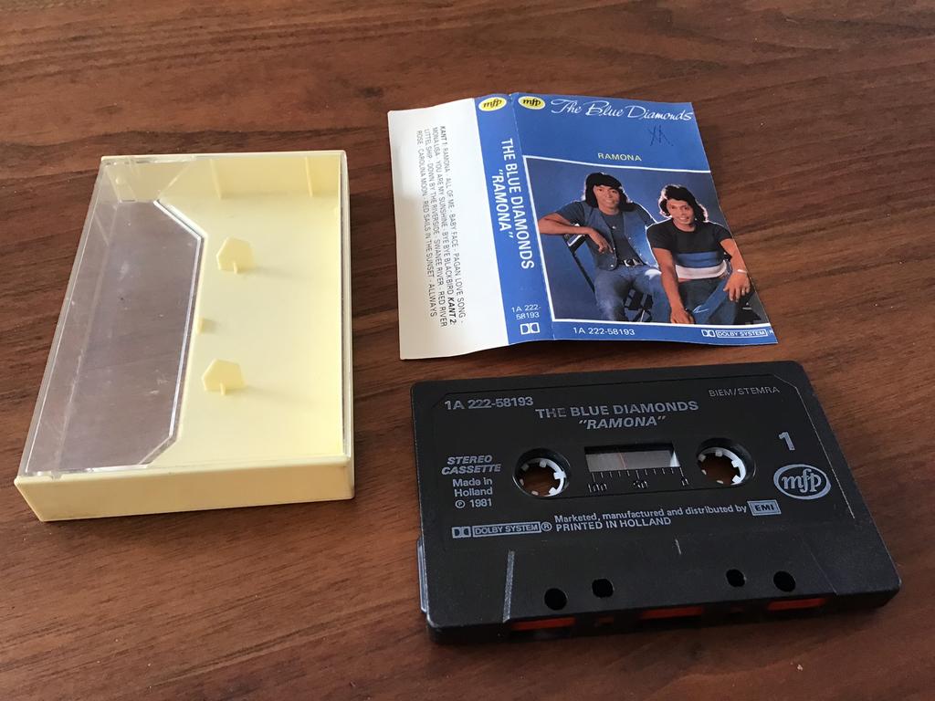 MC 1981, THE BLUE DIAMONDS, RAMONA, MFP, 1A 222-58193, Ophalen of Verzenden, Zo goed als nieuw, Pop, 1 bandje