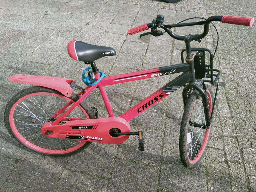 Kindercrossfiets, Ophalen, Zo goed als nieuw, Staal, 24 inch of meer