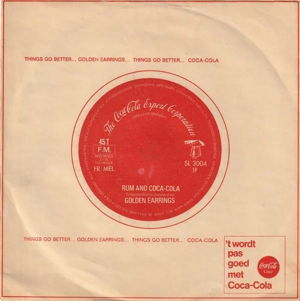 Golden Earrings -  Rum and Coca Cola (Single), Cd's en Dvd's, Vinyl Singles, Gebruikt, 7 inch, Single, Ophalen of Verzenden