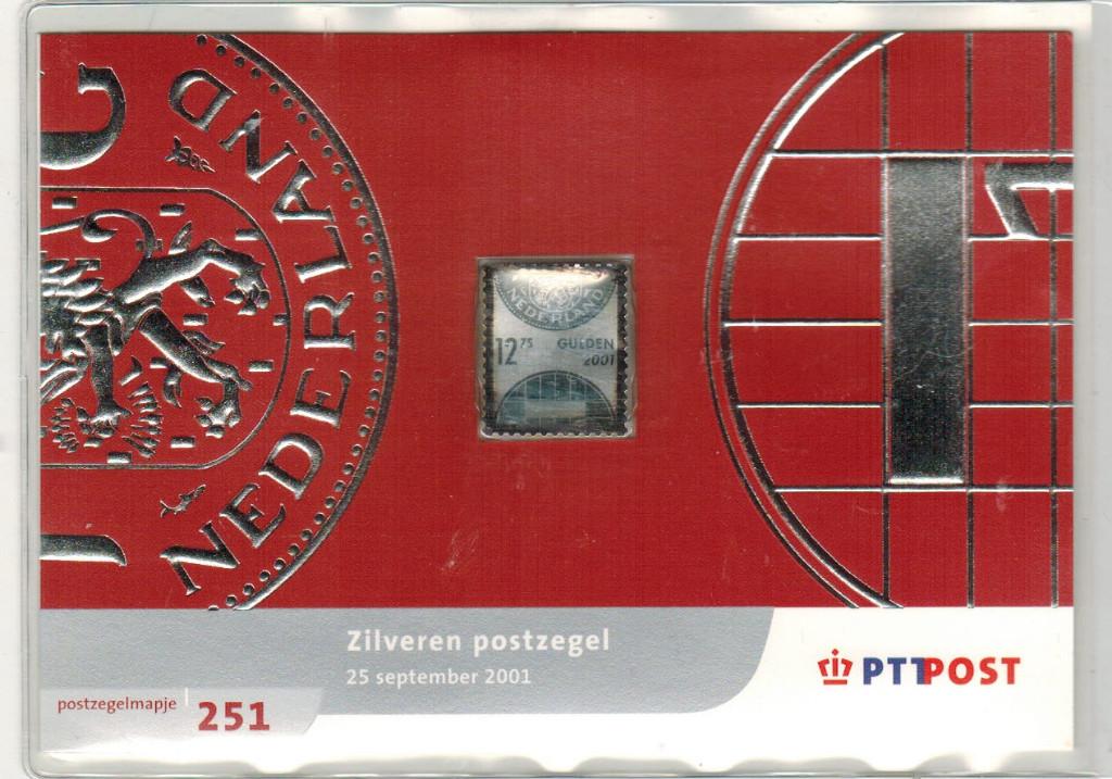 Postzegelmapje Nr.251 Zilveren Postzegel 2001 Postfris, Verzenden, Na 1940, Postfris