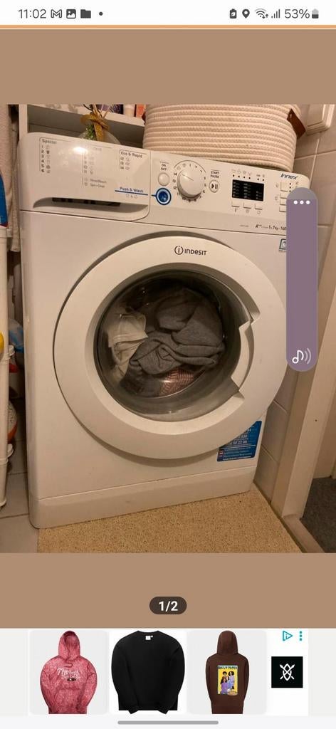 Indesit wasmachine, Ophalen, Gebruikt