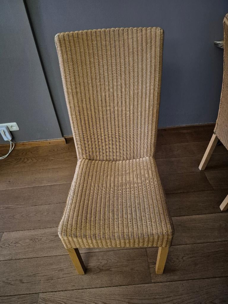 Eetkamerstoelen, Huis en Inrichting, Stoelen, Ophalen, Gebruikt, Bruin, Riet of Rotan