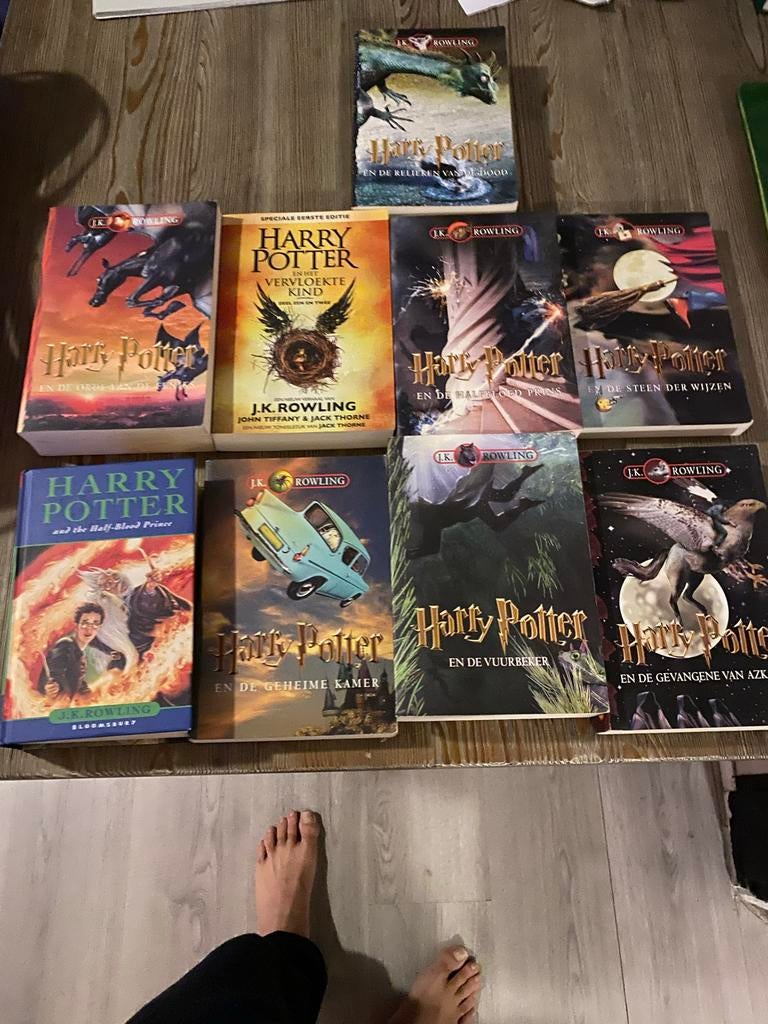 Harry Potter boeken collectie (9 stuks), Boeken, Ophalen, Gelezen