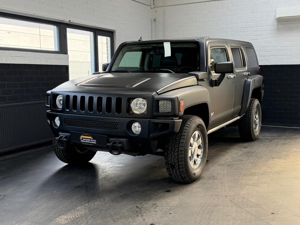 Hummer H3 3.5 Executive | Schuifdak | Navigatie | DAB | Lede, Auto's, Hummer, Automaat, Gebruikt, Zwart, Zwart