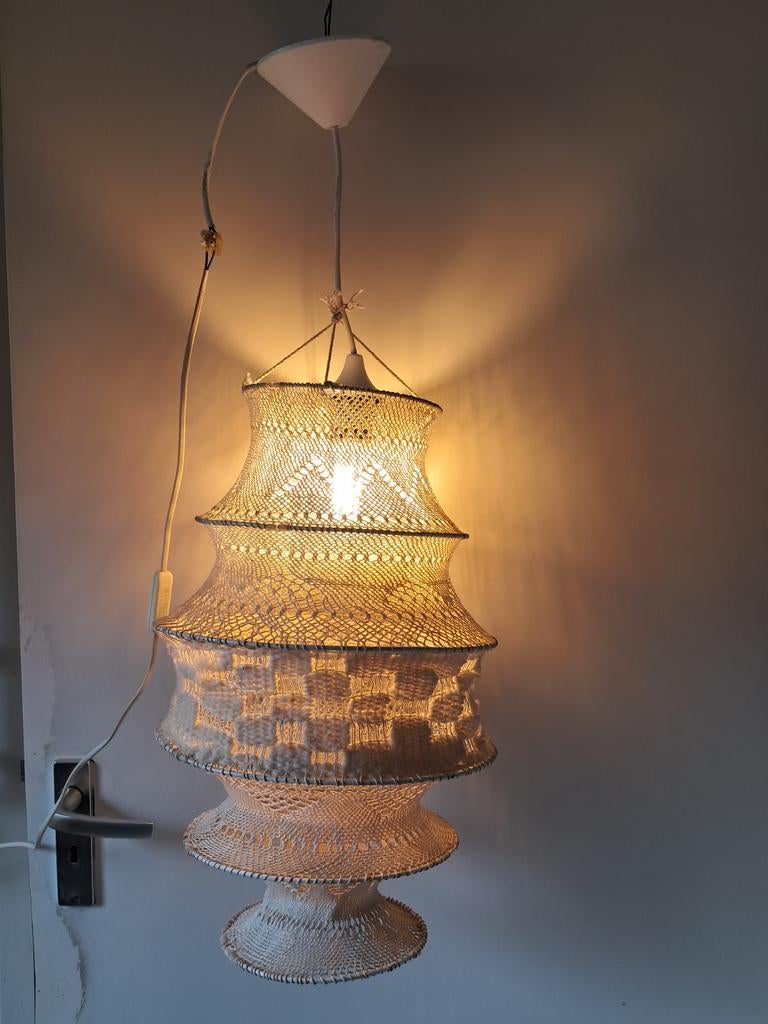 Retro vintage hanglamp jaren 50-60 in goede staat, Ophalen of Verzenden