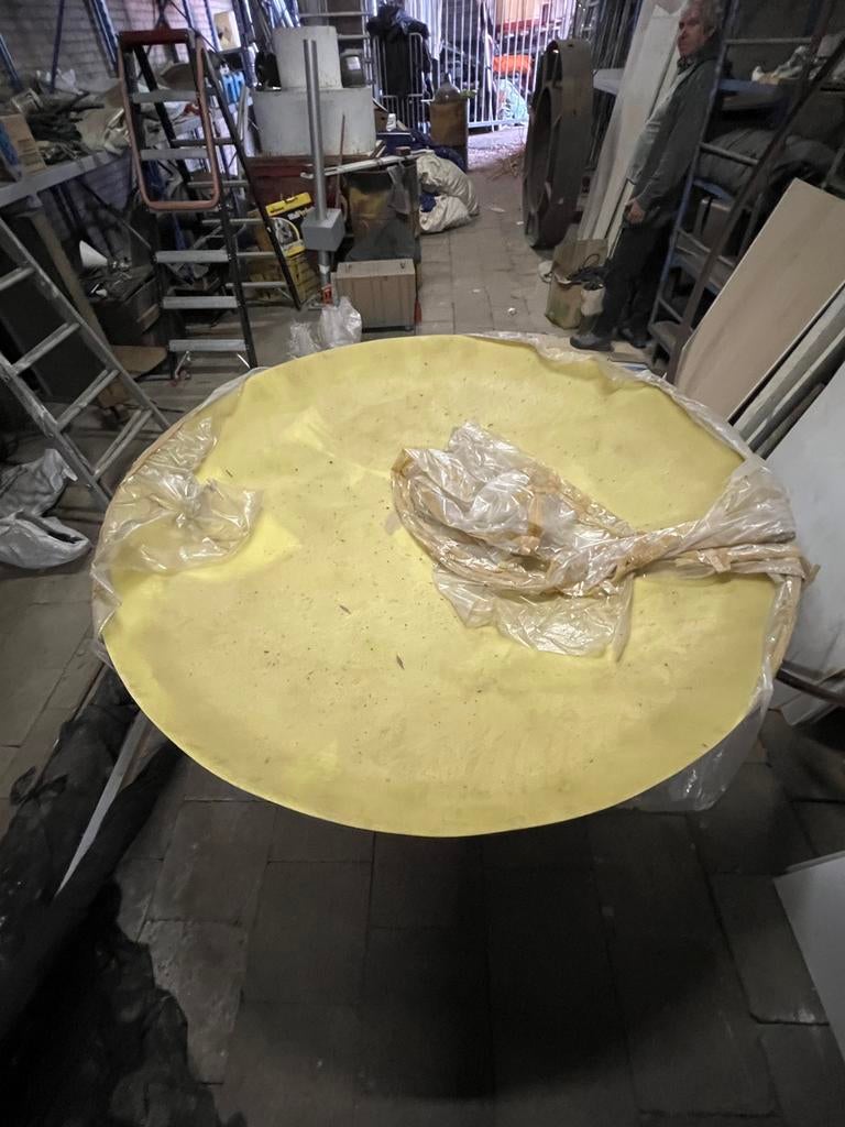 Vintage kermis grote kunststof koepel 2m lamp, Ophalen, Gebruikt, Kunststof