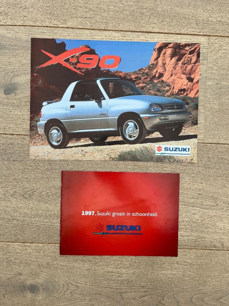 SUZUKI X-90 FOLDERS, Ophalen of Verzenden, Gelezen, Overige merken