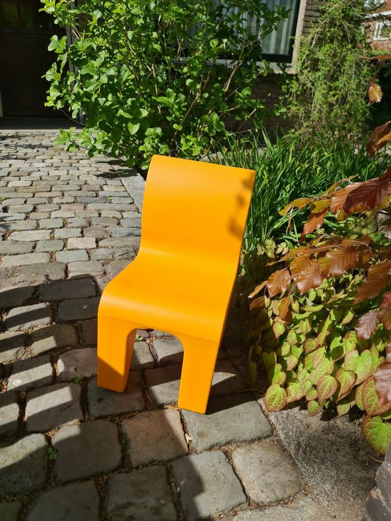 Gispen Bronto kinderstoel - Oranje design stoel, Ophalen, Gebruikt, Overige typen