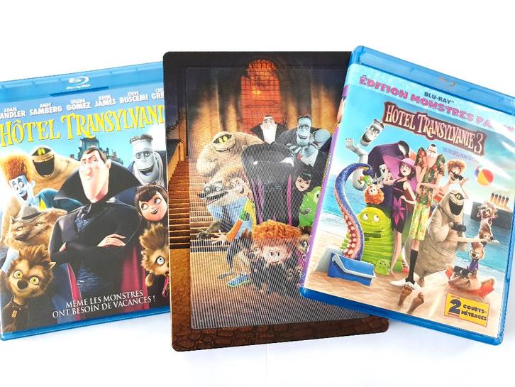 Hotel Transylvania Trilogy (4 disc), Cd's en Dvd's, Blu-ray, Zo goed als nieuw, Tekenfilms en Animatie, Ophalen of Verzenden