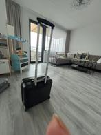 Compacte zwarte trolley 40x40 met wieltjes, Ophalen, Hard kunststof, Minder dan 50 cm, Zo goed als nieuw