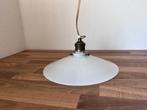 Vintage hanglamp | opaline | messing, ;, Gebruikt, ;, ;