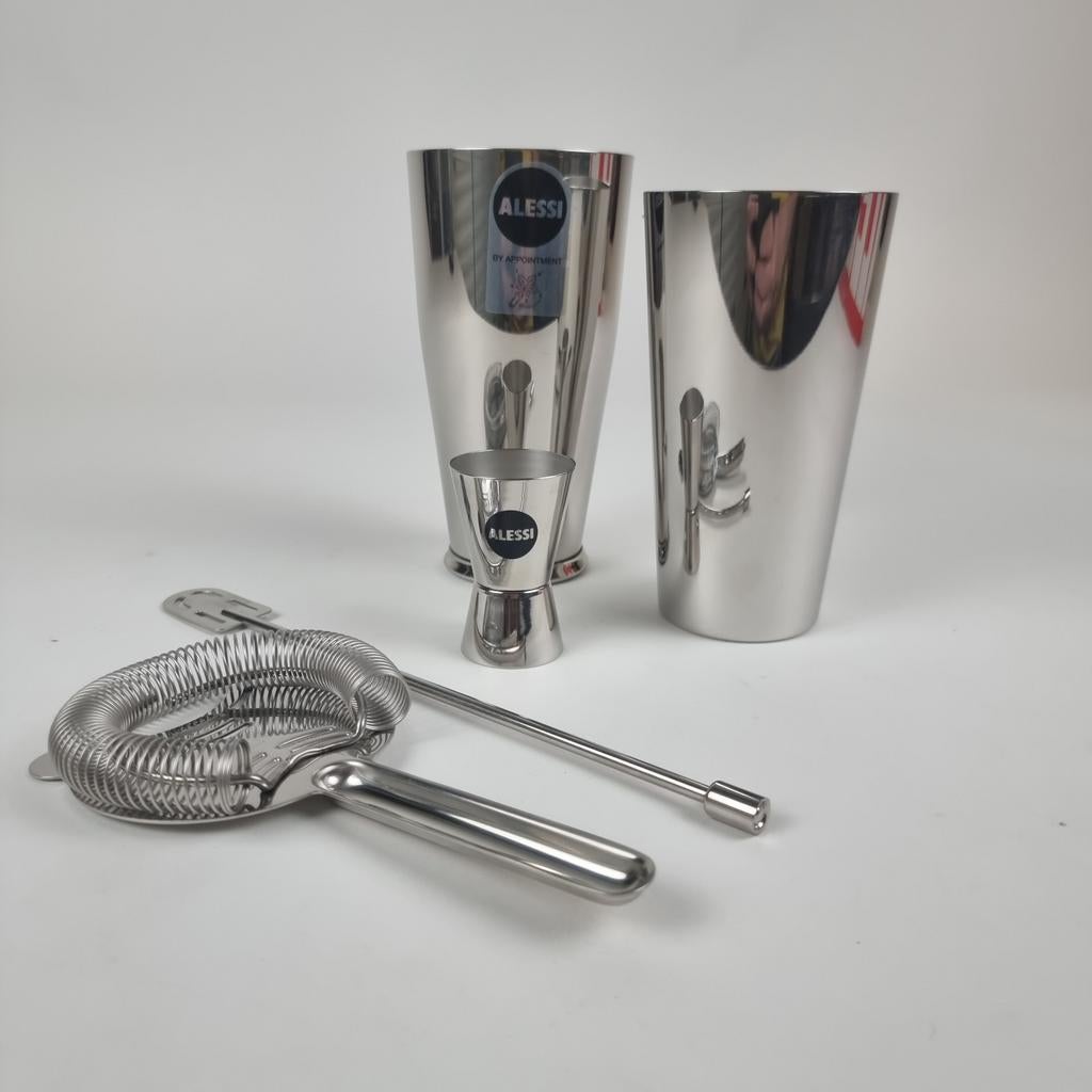 Alessi Boston Cocktailset 5050SET I, 4-delig RVS, Ophalen, Overige typen, Alessi, Overige materialen