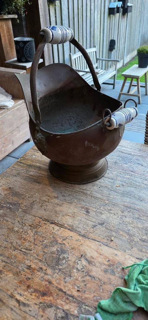 antieke koperen ketel  zoldervondst, Antiek en Kunst, Ophalen, Koper