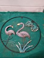 hanger met flamingo's metaal rond, Ophalen of Verzenden, 'T Olde Gre-j, Info@toldegrej.nl, Endepoelstraat 20f Didam