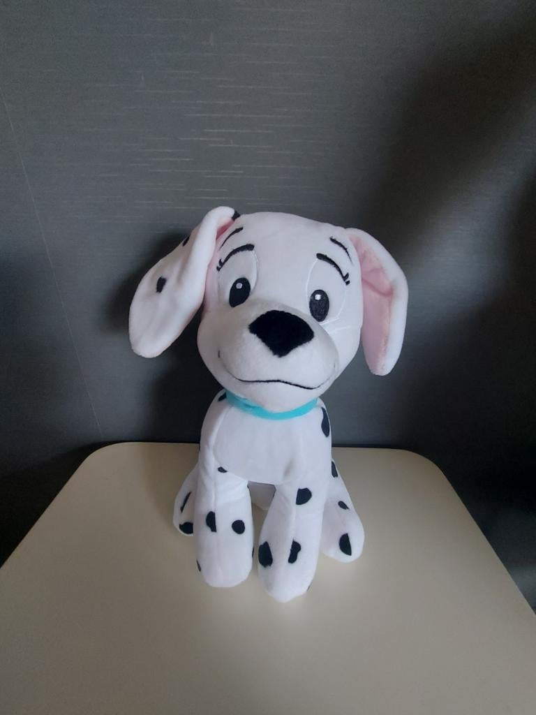 101 dalmatiërs knuffel, Zo goed als nieuw, Middelgroot (20 tot 80 cm), Wit, Korrelvulling