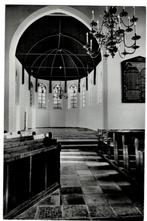 Oude - Tonge. Fotokaart van het Koor van de Ned. Herv. Kerk., Ophalen of Verzenden, 1940 tot 1960, Ongelopen, Zeeland