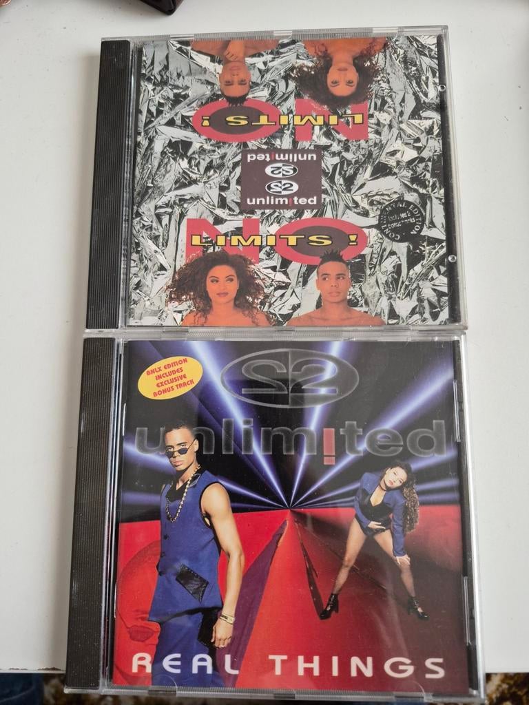 2 Unlimited CD's: No Limits! & Real Things, Ophalen of Verzenden, Gebruikt
