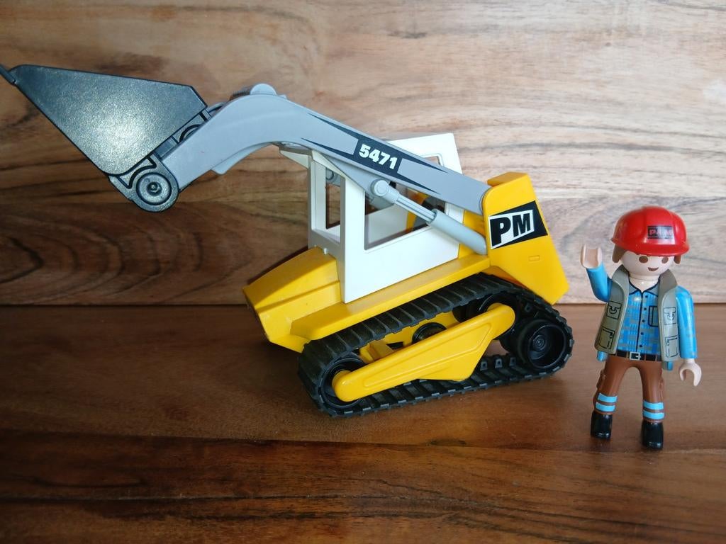 Playmobil bulldozer met figuur - Zo goed als nieuw, Ophalen of Verzenden