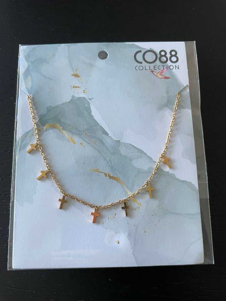 Nieuwe CO88 ketting met kruisjes - Goudkleurig, Ophalen, Nieuw, Goud, Overige materialen