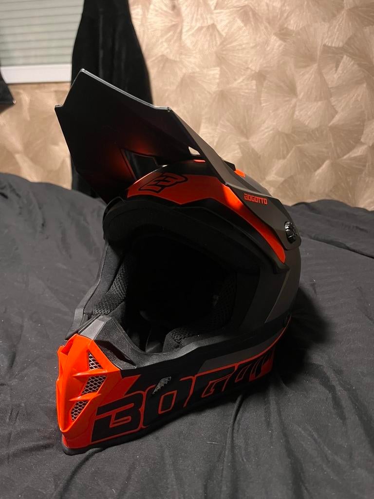 Bogotto Offroadhelm - Oranje/Zwart, Tweedehands, Ophalen, Overige merken, Heren