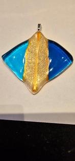 Hanger in blauw en goud. Glasfusing, Ophalen of Verzenden, Nieuw