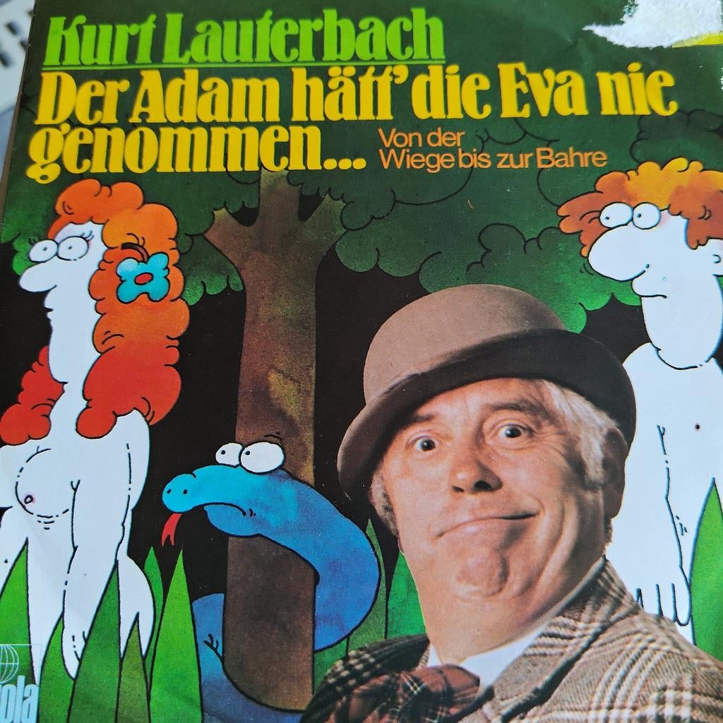 Kurt Lauterbach - Der Adam häff' die Eva nie genommen, Ophalen of Verzenden, Gebruikt, 7 inch