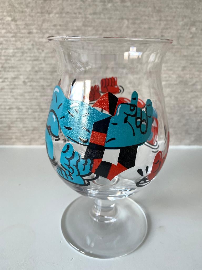 Nieuw Collector Duvel glas Nina Vandeweghe, Ophalen of Verzenden, Nieuw, Glas of Glazen, Duvel