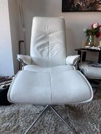 2 witte STRESSLESS zetsel met voetenbankjes, Huis en Inrichting, Stoelen, Ophalen, Twee, Wit, Leer