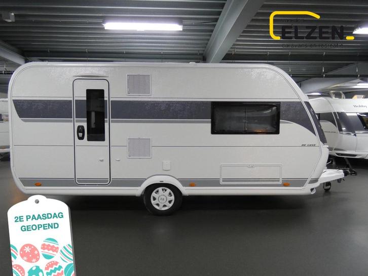 Hobby De Luxe 460 SL Model 2026, bekl. Zesto, Caravans en Kamperen, Caravans, Bedrijf, tot en met 3, 1000 - 1250 kg, Treinzit