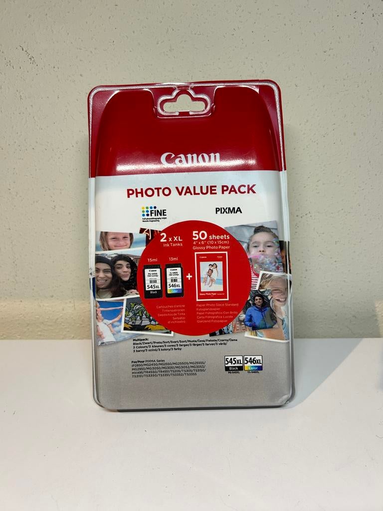 Canon Photo Value Pack 545XL 546XL, Computers en Software, Printerbenodigdheden, Nieuw, Cartridge, Ophalen of Verzenden